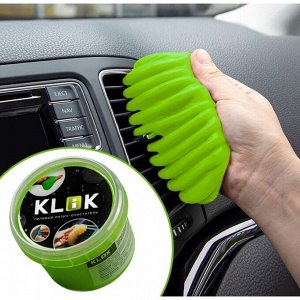 Автомобильный очиститель гель-слайм "лизун" Klik, зеленый, 100 г