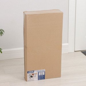 Подставка для обуви с сиденьем, 3 яруса, 65x32x48,5 см, замша, чёрная