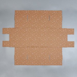 Складная коробка бурая «Звёзды», 37 х 29 х 30,5 см