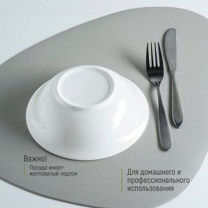 Тарелка фарфоровая глубокая White Label, 500 мл, d=17,5 см, цвет белый