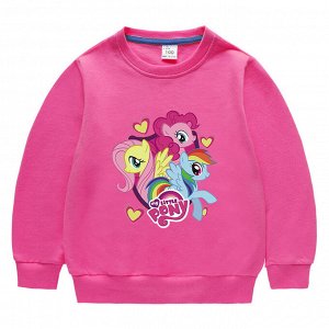 Детский свитшот "My Little Pony", цвет ярко-розовый