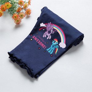 Детские укороченные леггинсы "My Little Pony", цвет темно-синий