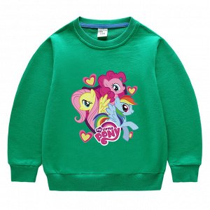 Детский свитшот "My Little Pony", цвет зеленый