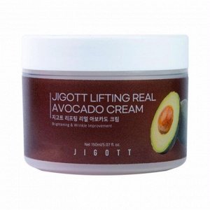 Jigott Крем для лица на основе масла авокадо Cream Avocado Lifting Real, 150 мл