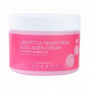 Jigott Крем для лица с коллагеном Cream Ultimate Real Collagen, 150 мл