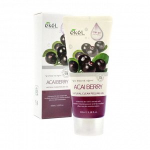 Ekel Пилинг для лица с экстрактом ягод акаи Natural Clean Peeling Gel Acai Berry, 100 мл