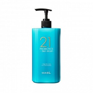 Masil Skin Wash Face&Body 21 Probiotics Очищающее средство 2 в 1 для лица и тела c пробиотиками, 500 мл