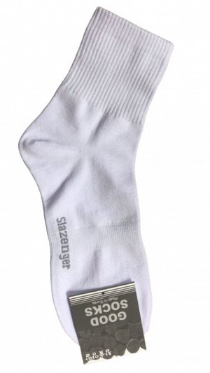 Носки короткие белые широкая резинка с надписью Slazenger Good Socks 1 пара