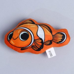 Игрушка для кошек с мятой «Рыба-клоун», 13 х 8 см