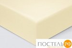 Простынь на резинке 160х200х23 &quot;Моноспейс&quot; ванильный
