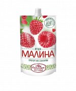 Малина протертая с сахаром / 280 г / дой-пак / Сибирская ягода