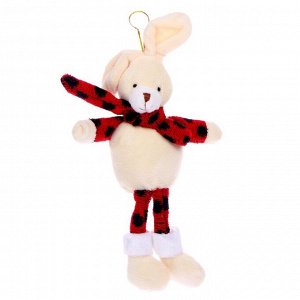 Мягкая игрушка «Кролик», шарф в горох, цвета МИКС