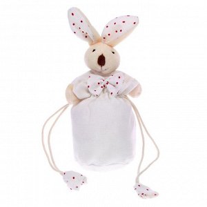 Мешок для подарков "Кролик" с бантом, цвет МИКС