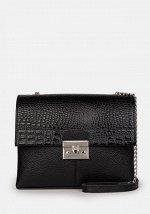 Модель №L129 | кожа | гладкий крокодил | черный | К209-1 | 31347