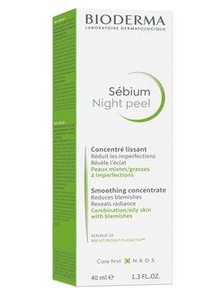 Биодерма Пилинг ночной для лица Bioderma Sebium 40 мл
