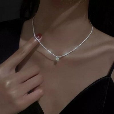 ПОПУЛЯРНАЯ сверкающая цепочка-чокер💖 Тренд сезона