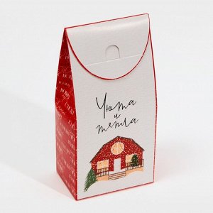 Коробка складная новогодняя «Счастливого Нового года», 9*19*6 см