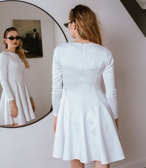 Платье #БШ1671, белый