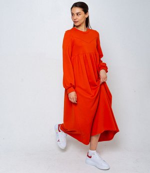 Платье #БШ1655, оранжевый