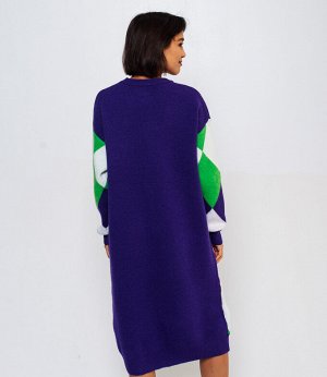 Платье #КТ8843 мультиколор