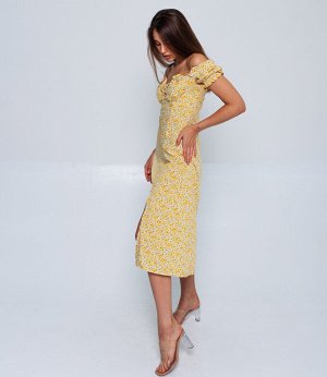 Платье #БШ1564-5, желтый