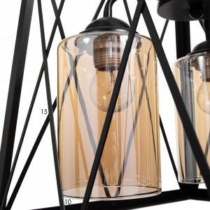Светильник BayerLux 2624/3 E27 40Вт черный 37x37x37-137 см