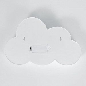 Фигурка светящаяся RISALUX «Облачко», 11хLED, ночники, батарейки 2xАА, 29x3x18 см, МИКС