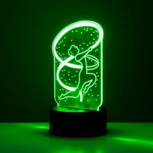 Светильник сенсорный «Гимнастка» LED 7 цветов USB/от батареек