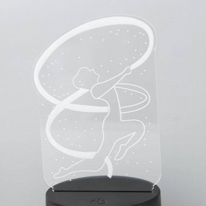 Светильник сенсорный «Гимнастка» LED 7 цветов USB/от батареек