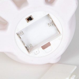 Ночник "Кошечка" LED от батареек 3хААА белый 11х14х18 см RISALUX