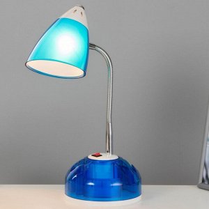 Настольная лампа "Ави" E27 15Вт синий 16х16х49 см
