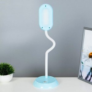 Настольная лампа "Пинки" LED 6Вт голубой 15х15х50 см