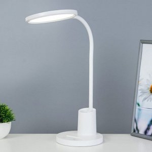 Настольная лампа сенсорная "Марви" LED 10Вт АКБ USB белый 15,5х15,5х63 см