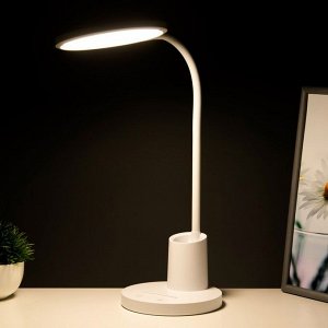 Настольная лампа сенсорная "Марви" LED 10Вт АКБ USB белый 15,5х15,5х63 см