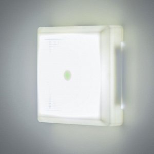 Ночник "Квадро 2" LED от батареек 4ХАА белый 2Х8,5Х8,5 см