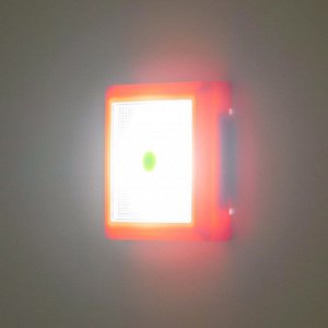 Ночник "Квадро 2" LED от батареек 4ХАА красный 2Х8,5Х8,5 см