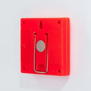 Ночник "Квадро 2" LED от батареек 4хАА красный 2х8,5х8,5 см RISALUX