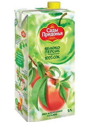 Сады Придонья 0,2л Сок яблоч.персик.мяк.1х27.