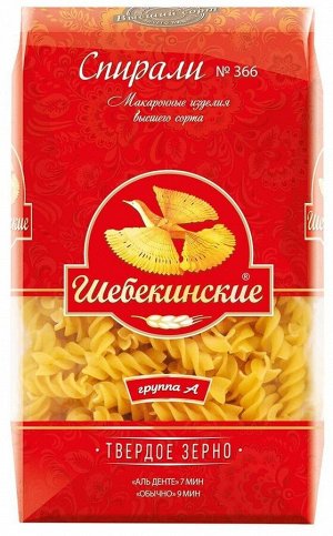 Макаронные изделия Шебекинские N366 спирали (20 * 0,450).