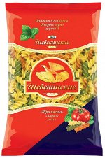 Макаронные изделия Шебекинские N366.5 спирали Три цвета (20 * 0,450).