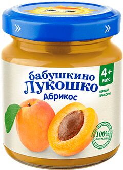 Пюре Бабушкино лукошко  100г ябл абрикос с 5 мес 1х6.