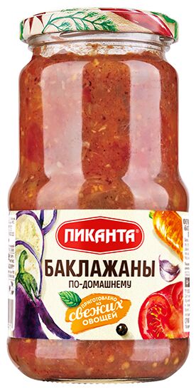 Баклажаны Пиканта 450г по-домашнему 1х6