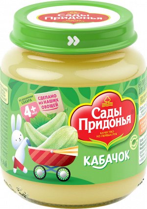 Сады Придонья Пюре 120г кабачковое ст/б 1х12.