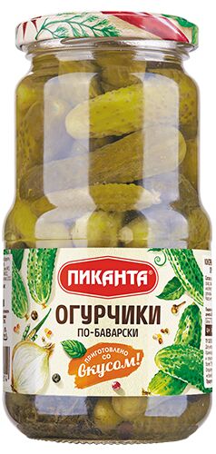 Огурчики Пиканта 460г по-баварски 1х6