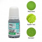 Краситель пищевой Kreda Bio Prime-gel, водорастворимый, зеленый, 10 мл