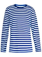 Футболка для мальчиков Baby Style ММ 136.Рисунок-тельняшка, Длинный рукав. 100%Хлопок. пр. Узбекистан.