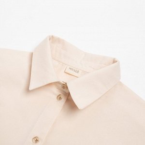 Рубашка женская с объёмными рукавами MINAKU: Casual Collection, молочный