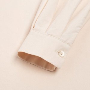 Рубашка женская с объёмными рукавами MINAKU: Casual Collection цвет молочный