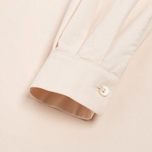 Рубашка женская с объёмными рукавами MINAKU: Casual Collection, молочный