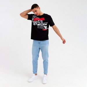 Футболка мужская MINAKU чёрная
